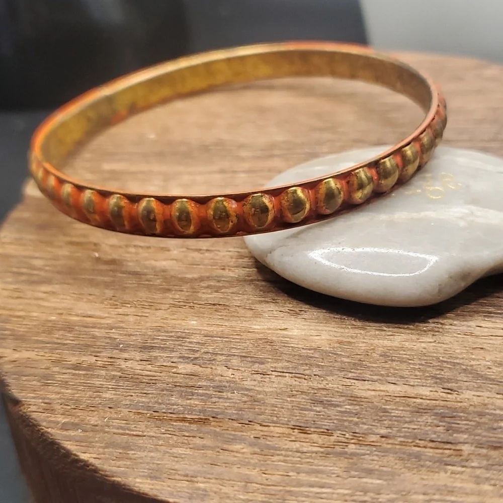 Burnt orange‎ southwestern raised bracelet B2824